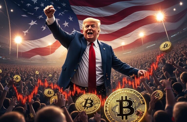 Donald Trump pogratuloval bitcoinerům k dosažení 100k USD